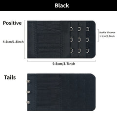 3pcs Bra Extenders Elastic Stretchy Extension Strap Women's Lingerie