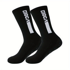 Colorful Letter Anti Skid Silicone Football Socks Men Women
