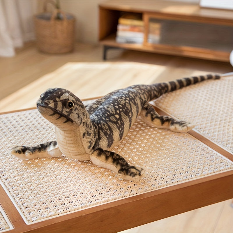 5in Lizard Plush Toy Realistic Reptile Chameleon Doll Home Decor Gift