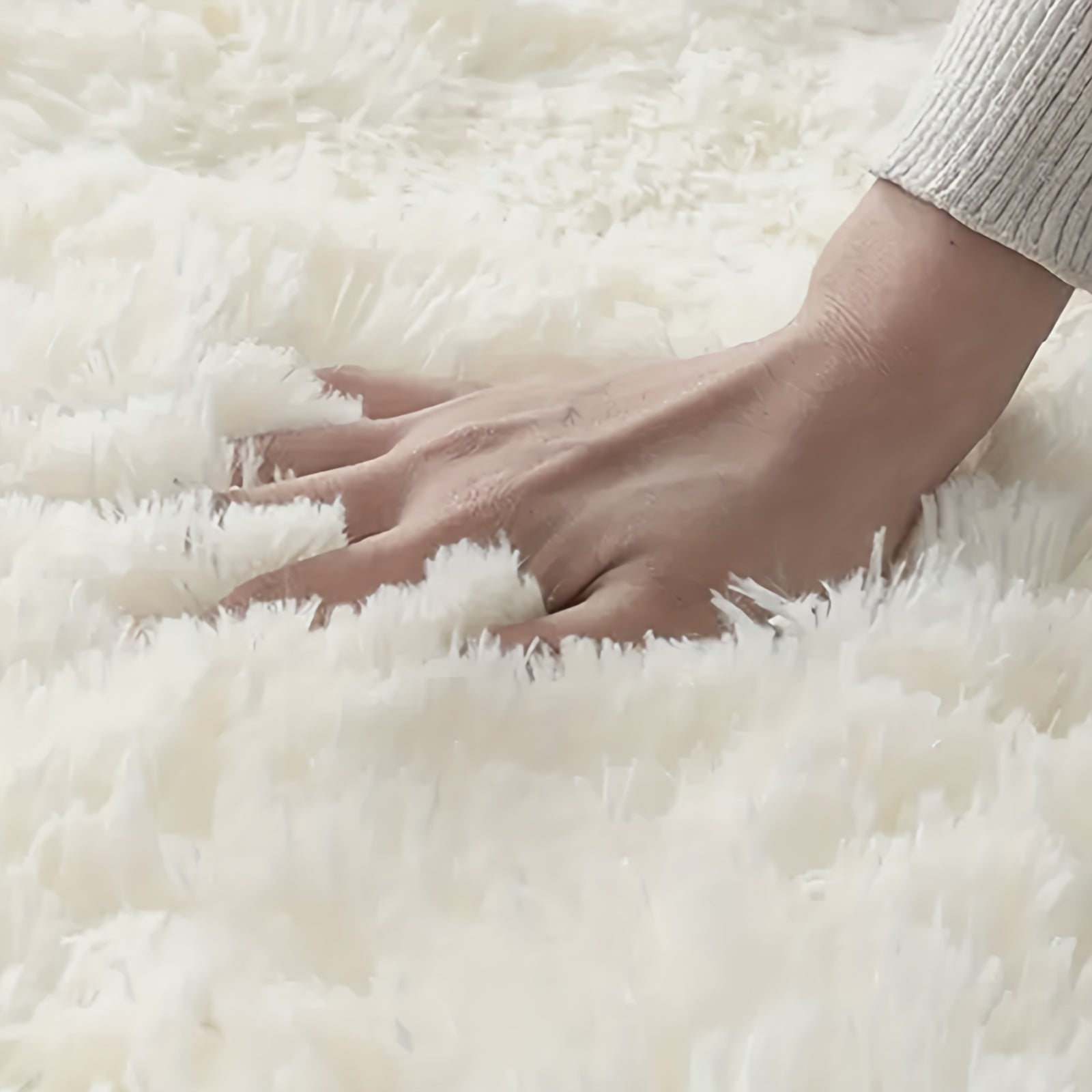 Ultra Soft Plush Rug Non Slip Fluffy Shaggy Rug Waterproof Throw Rugs