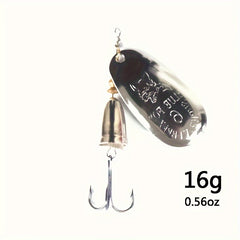 Artificial Sequin Fishing Lures Metal Spinner Spoon Bait Fishing Tackle 5g-19g