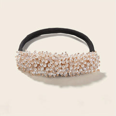 Rhinestone Bun Maker Hair Styler Jewelry Hair Styling Tool Ponytail Holder