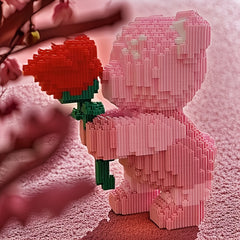 1000pcs Flower Bear Building Blocks Puzzle Set Educational Toy