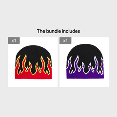 Jacquard Knit Beanie Hat Warm Cap for Women