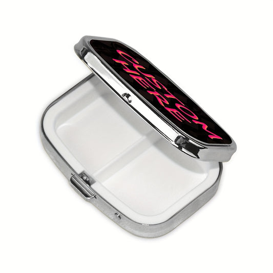 Metal Pill Organizer Wallet Portable Travel Medicine Case