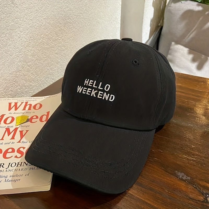 Hipster Letter Baseball Cap Wide Eaves Sun Protection Cap