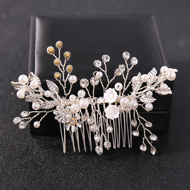 Crystal & Pearl Bridal Comb