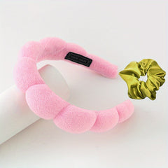 2pcs Velvet Twist Headband Ponytail Hair Rope Female