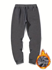 Men's Rose Print Drawstring Sweatpants Casual Jogger Pants