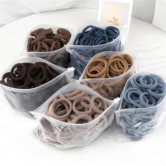 50pcs Solid Hairbands Elastic Hairbands Hair Accessories Bulk Hair Ties