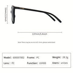 Men's Classic Cat Eye Sunglasses UV Protection with Bag