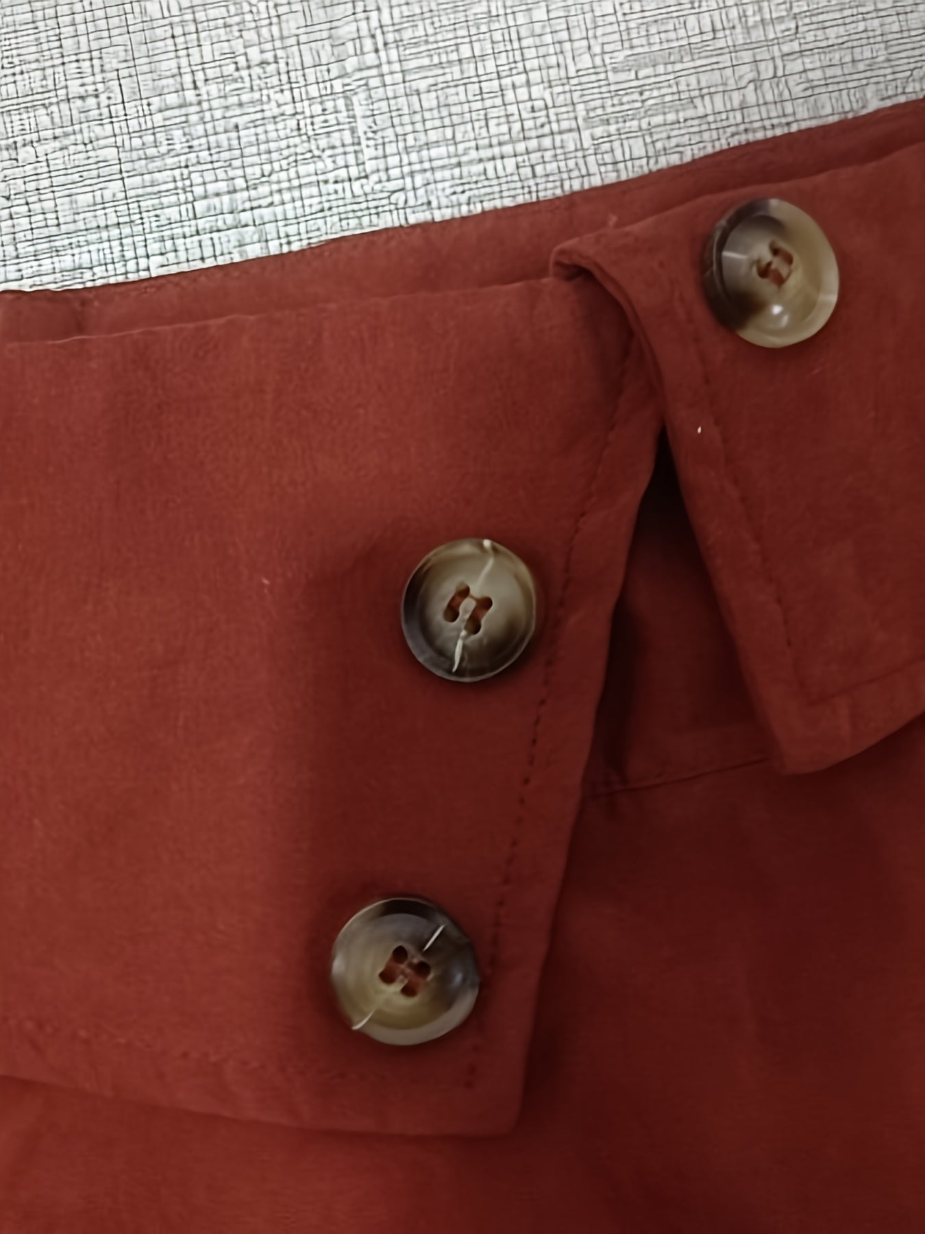  Casual Skirt Women's Solid Button High Rise A line Swing