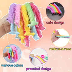 15 Pcs Colorful Elastic Rope Fidget Toys for Stress Relief