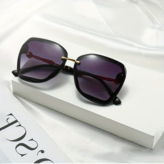 Large Square Rhinestone Polarized Sunglasses UV400