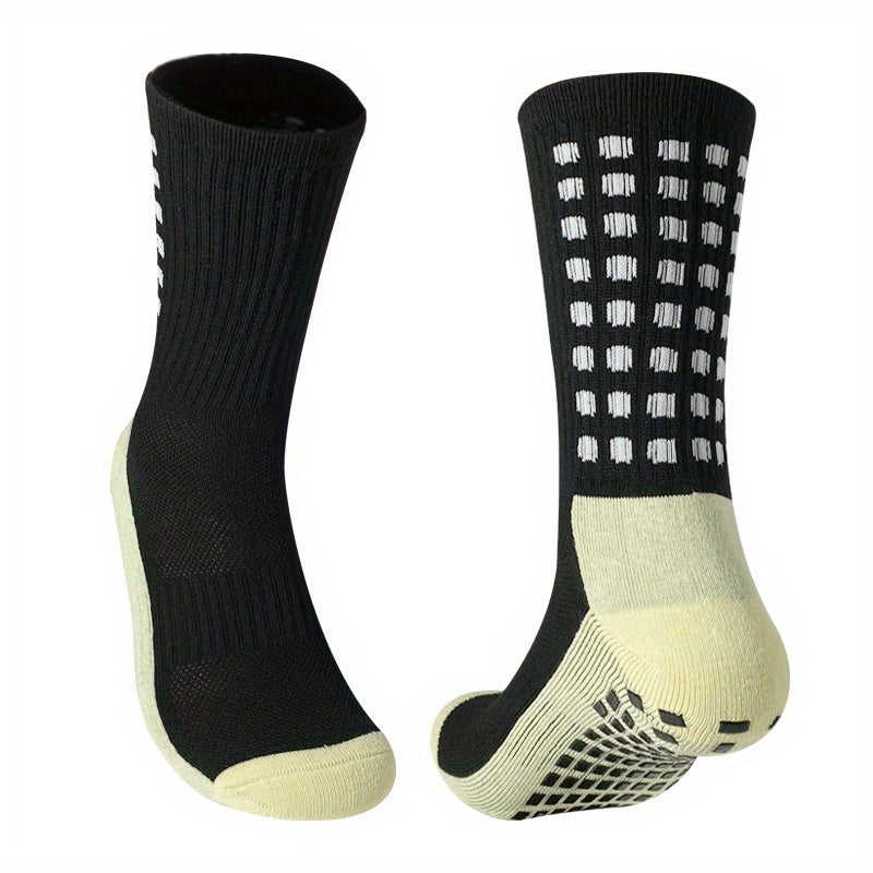 Anti-skid Silicone Football Socks - Breathable Mid-calf Socks