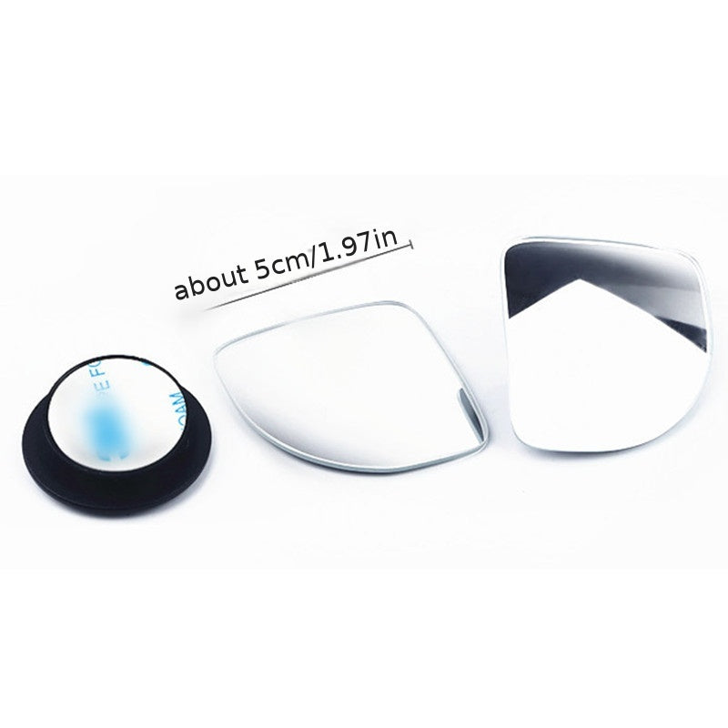 2pcs Adjustable HD Glass Convex Blind Spot Mirror for Car Motorcycle
