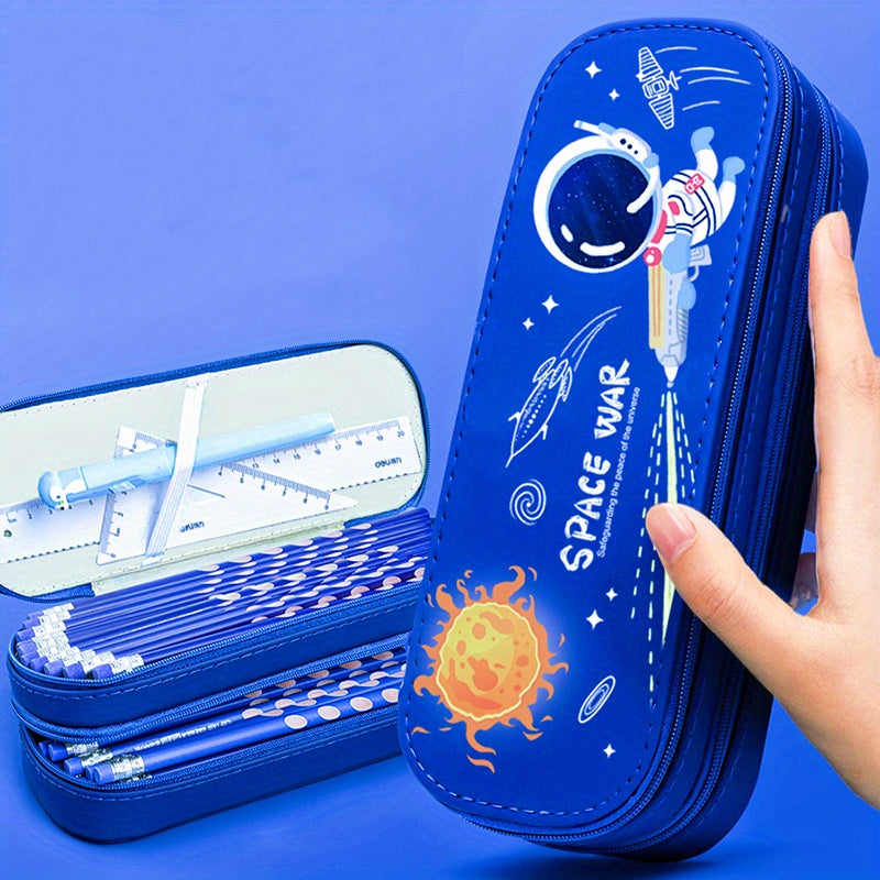 Space Dinosaur Pencil Case for Boys - Stationery Box