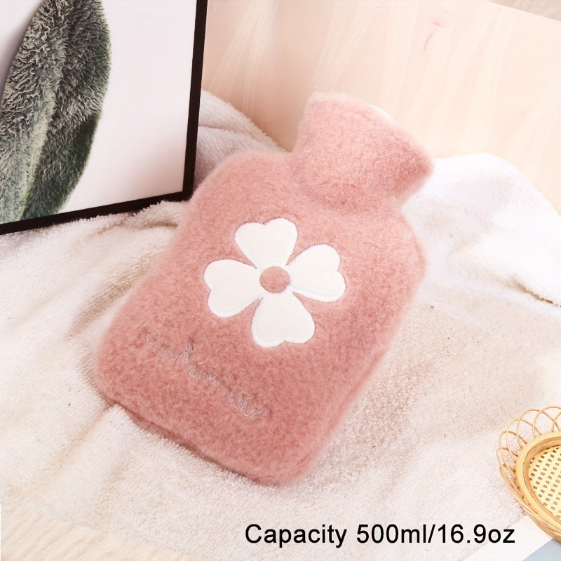 500ml 1000ml Hot Water Bag With Soft Cover Cartoon Hand Warmer
