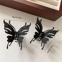 Rhinestone Butterfly Metal Hair Claw Clip Strong Hold Hair Jaw Clip