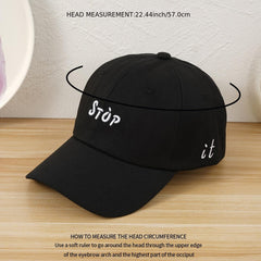 Letter Baseball Cap Unisex Sun Hat Outdoor Casual Style Girl Presents