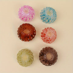 Matte Nest Clip For Ponytail Bun Holder Retractable Hair Claw