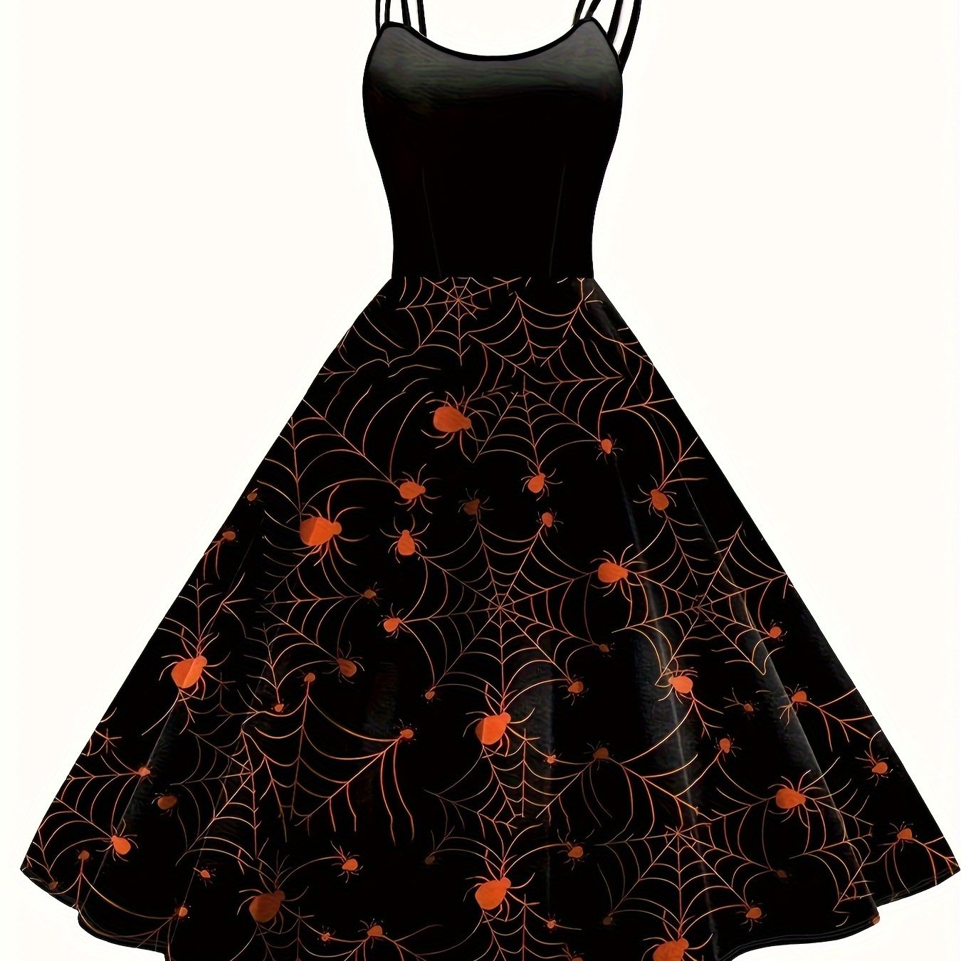  Women's Web Print Cami Dress