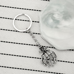 Skull Palm Keychain Metal Keychain Pendant Halloween Gift