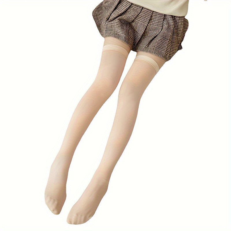 Plush Lined Thigh High Socks Over The Knee Stockings
