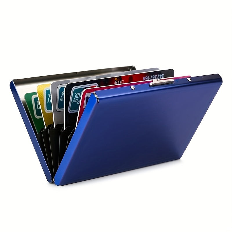 Men's RFID Blocking Business Card Holder Stainless Steel Credit Card Holder