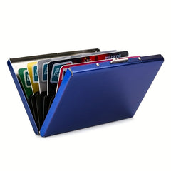 Men's RFID Blocking Business Card Holder Stainless Steel Credit Card Holder