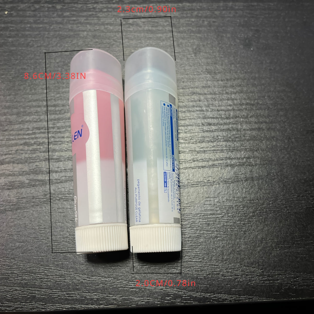 2pcs Pink Glue Sticks Jelly Solid Glue Two Packs