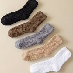 Men's Warm Thermal Crew Socks Plush Comfy Casual Unisex Socks