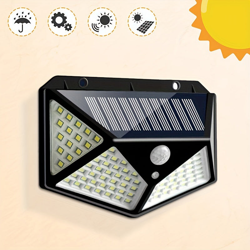LED Solar Charging Wall Light Motion Sensor Outdoor Garden Light