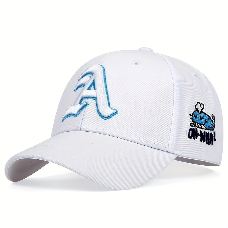 Gothic Cartoon Dolphin Embroidery Baseball Cap