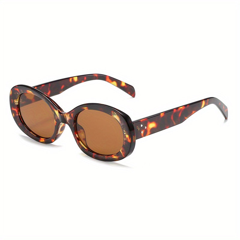 Men's Oval Frame Sunglasses UV Protection Outdoor Sports Glasses