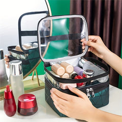 Waterproof Cosmetic Bag Travel Makeup Storage Portable Zipper Toiletry Bag