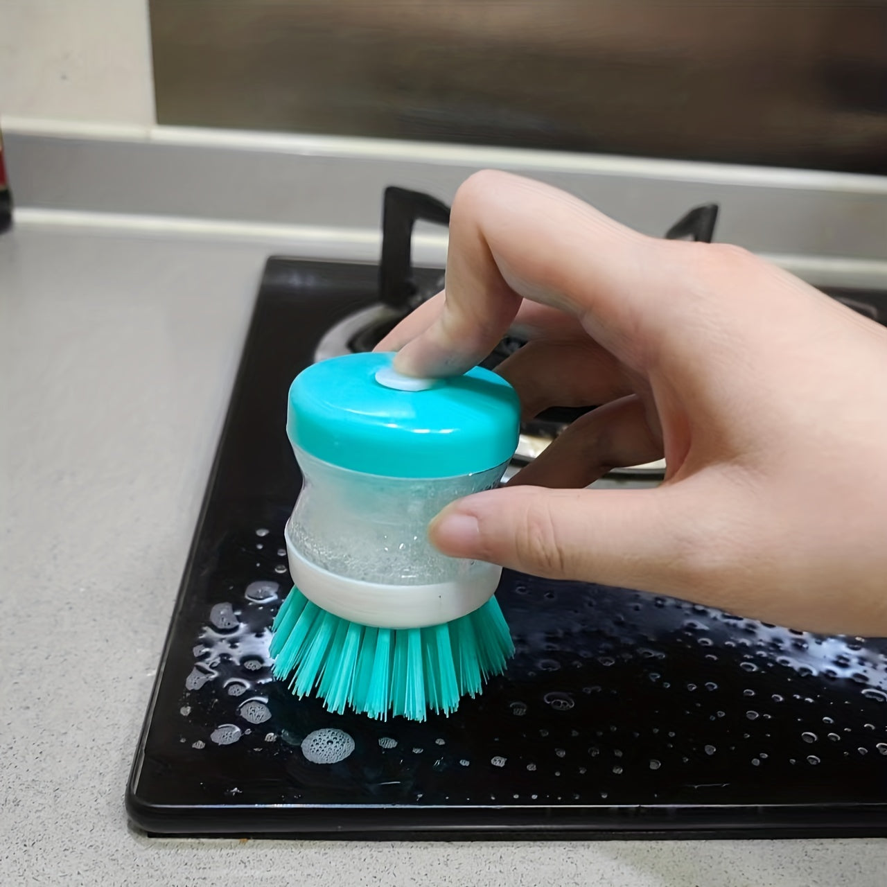 Automatic Press Type Bowl Brush - Multifunctional Cleaning Brush