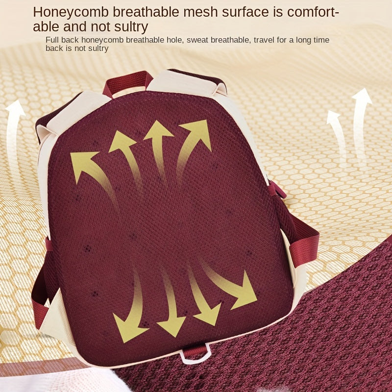 Kids 3D Cartoon Backpack Smiling Breathable Backpack