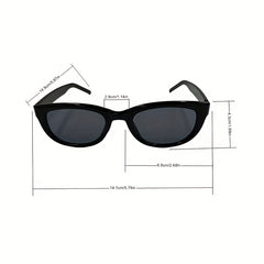 Y2K Square Jelly Sunglasses Metal Planet Decor UV400