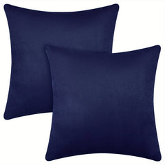 2pcs Velvet Solid Throw Pillowcase Soft Throw Pillow Cover 45x72cm