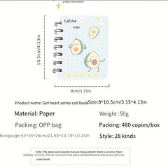 A7 Coil Book Student Mini Pocket Notebook