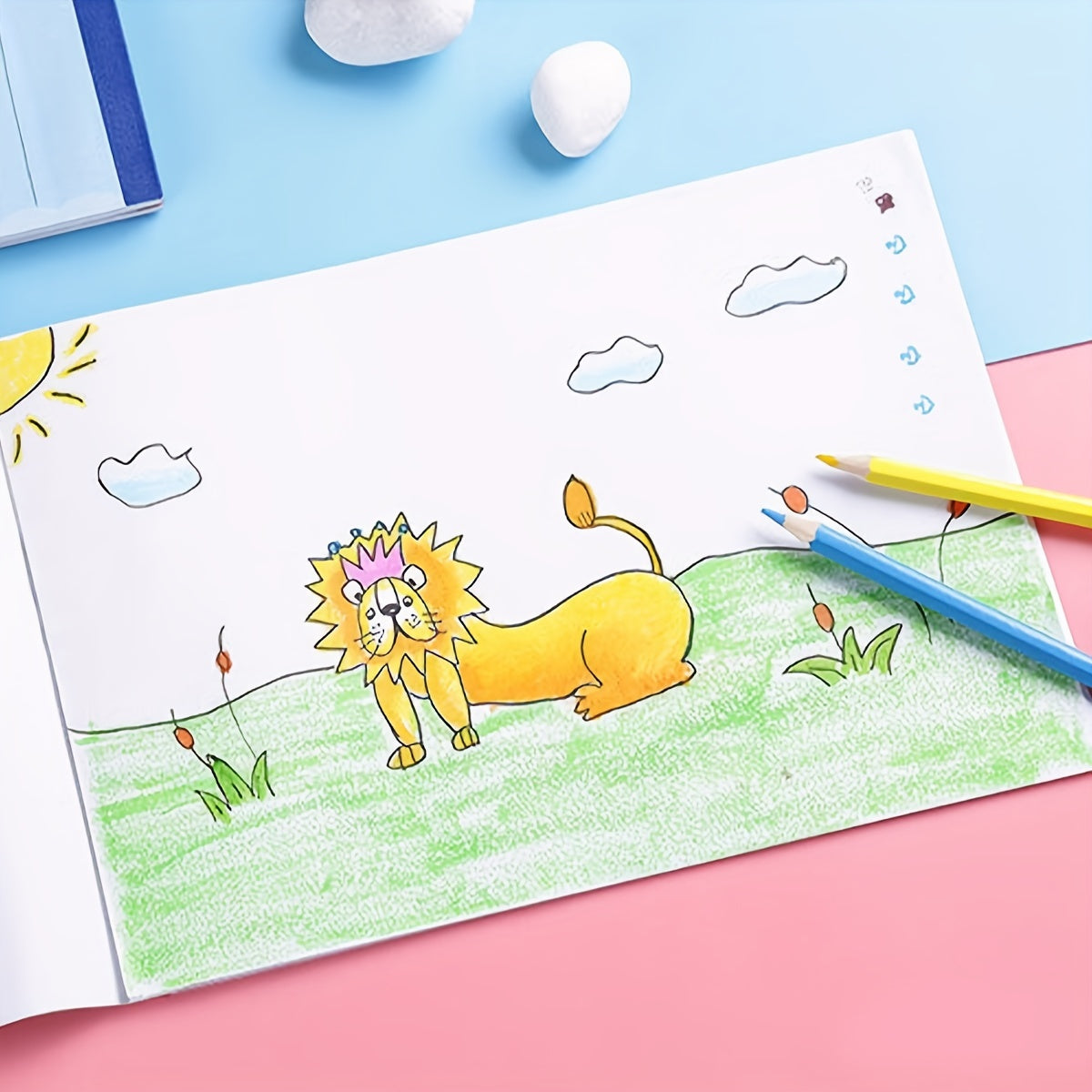 20 Pages Children's Blank Drawing Book Art Sketch Doodle Painting Book