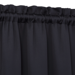 2pcs Blackout Curtains Thermal Insulated Short Kitchen Curtains 25x36 Inches