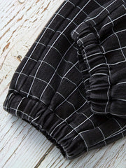 Plaid Joggers Pants Baby Girls Trousers