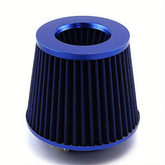 High Flow 76mm Sports Racing Car Tuning Cold Mushroom Head 6 Inch Cone Airfilter