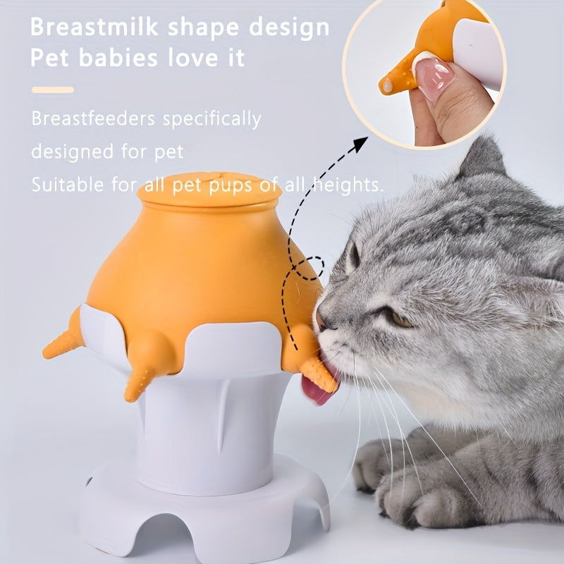 Adjustable Height Pet Feeder Bottle for Nursing Puppies