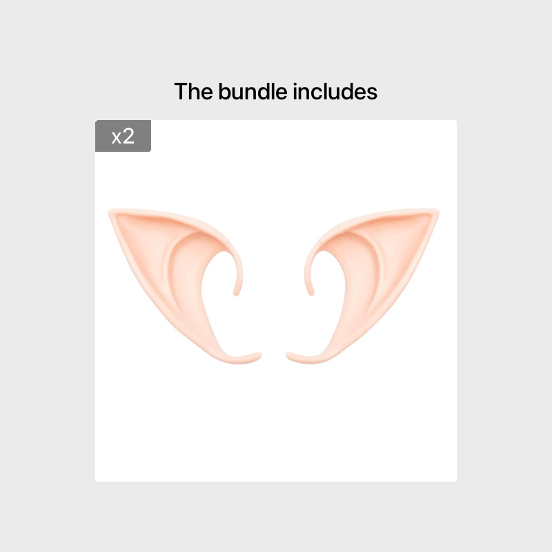 Fairy Pixie Elf Ears Soft Pointed Tips Costume Accessories for Party