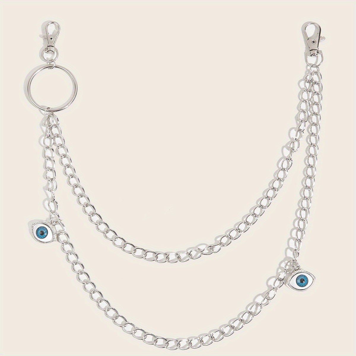 Punk Devil's Eye Waist Chain Hip Hop Pendant Belt Women Accessories