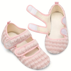 Women's Plush Flat Shoes Comfort Indoor & Outdoor Slippers
