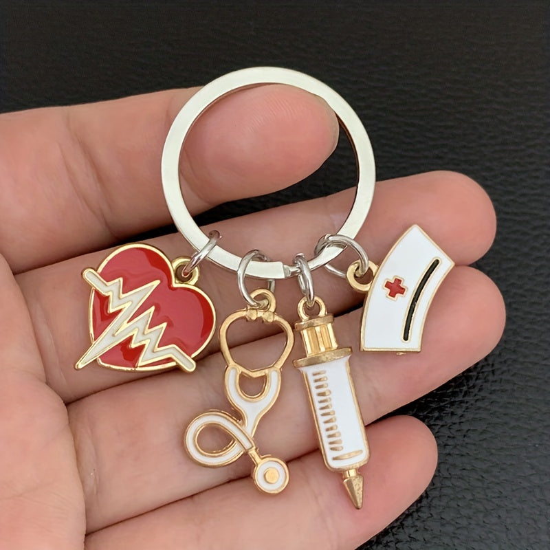 Medical Rescue Personnel Key Ring with Creative Design